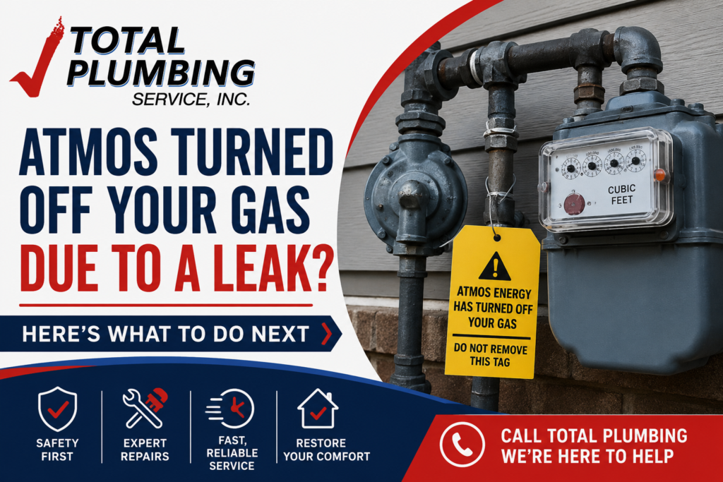 Atmos Turned Off Your Gas Due to a Leak? Here's What to Do Next 1 Blog for DFW homeowners on what to do if Atmos shuts off your gas