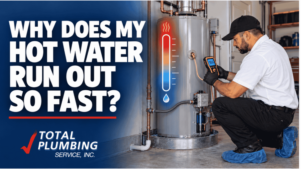Hot water running out fast
