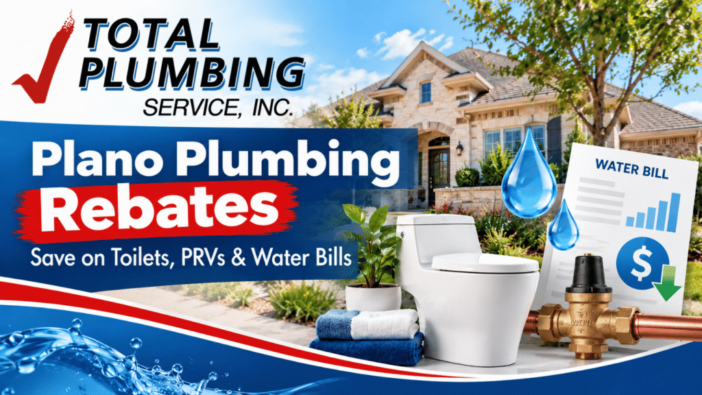Plano Plumbing Rebates for Plano homeowners